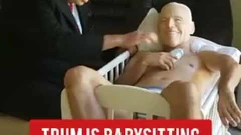 Trump babysits Biden