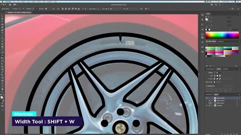 Illustrator drawing - teach you how to draw a Ferrari F8 VI