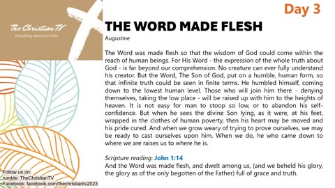 #003 I Daily Devotions I The Word Made Flesh I TheChristianTV