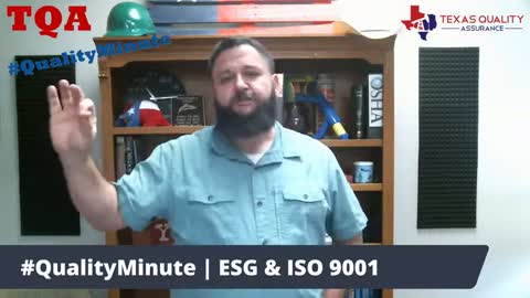 #QualityMinute | ESG & ISO 9001