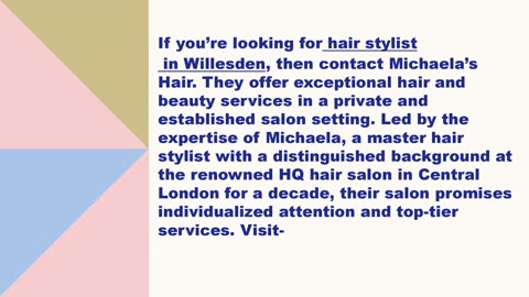 Best hair stylist in Willesden