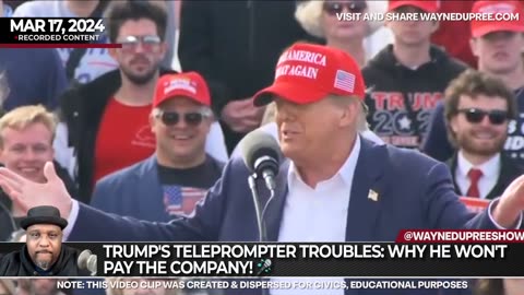 Trump's Teleprompter Troubles: Why He Won't Pay The Company! 🎤