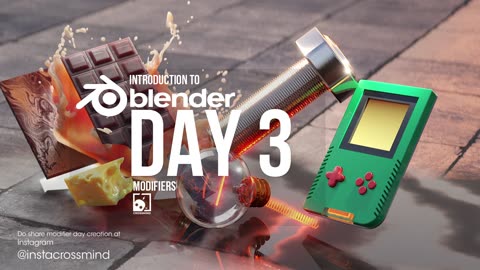 Blender Day 3 - Modifiers - Introduction Series for Beginners