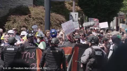 Joey Gibson beats Portland persecution documentary.