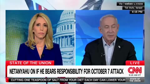 Israeli PM Netanyahu Hits Back At CNN Host As She Presses Him To Take Responsibility For Attack