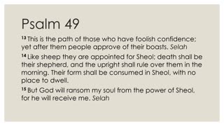Psalm 49 Devotion