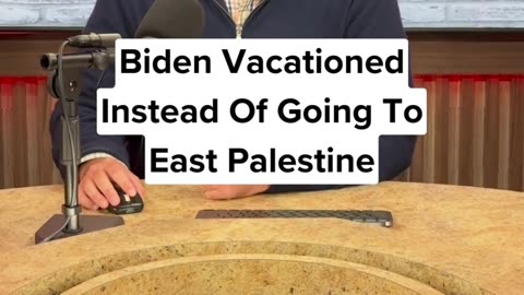 Biden has spent over 75 days on vacation since the toxic train derailment