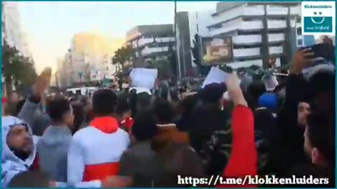 Protested in Morocco against the corona measures and mandatory vaccination 2-2