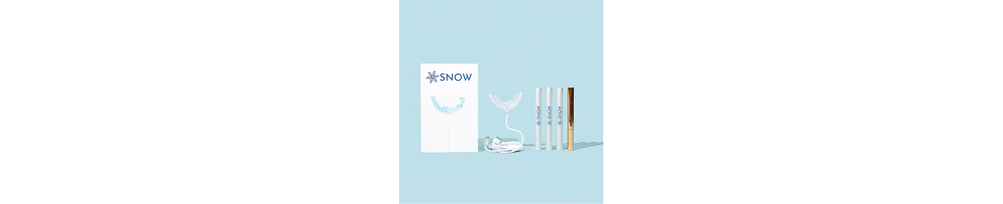 Snow All-in-One Teeth Whitening At Home System Gift Set - Safe for Sensitive Teeth, Braces, Bridges, Crowns, Caps & Veneers