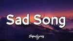 Sad songs