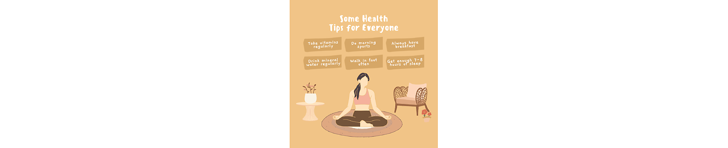 Healthy tips