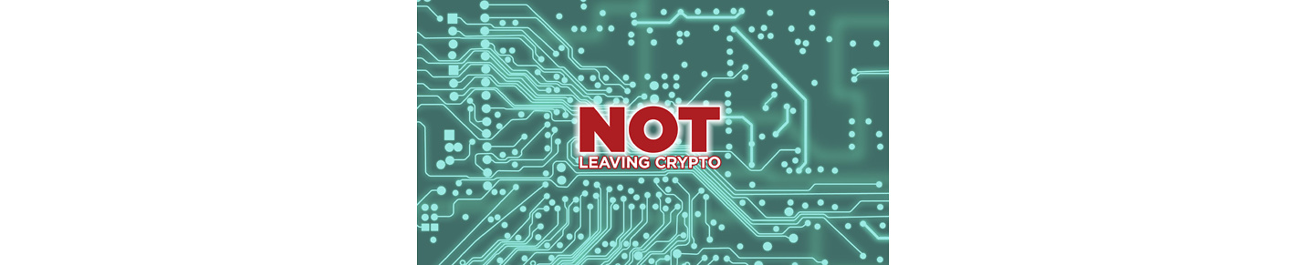 Not Leaving Crypto
