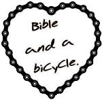 Bible and a bicycle.