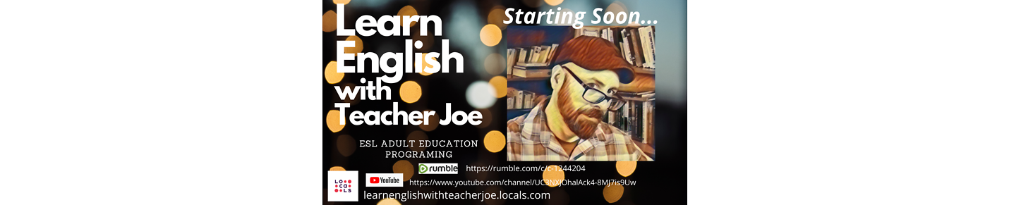 Learn English With Teacher Joe