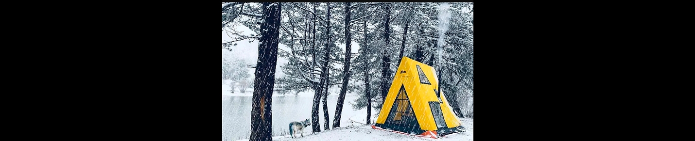 Camping rain and snow