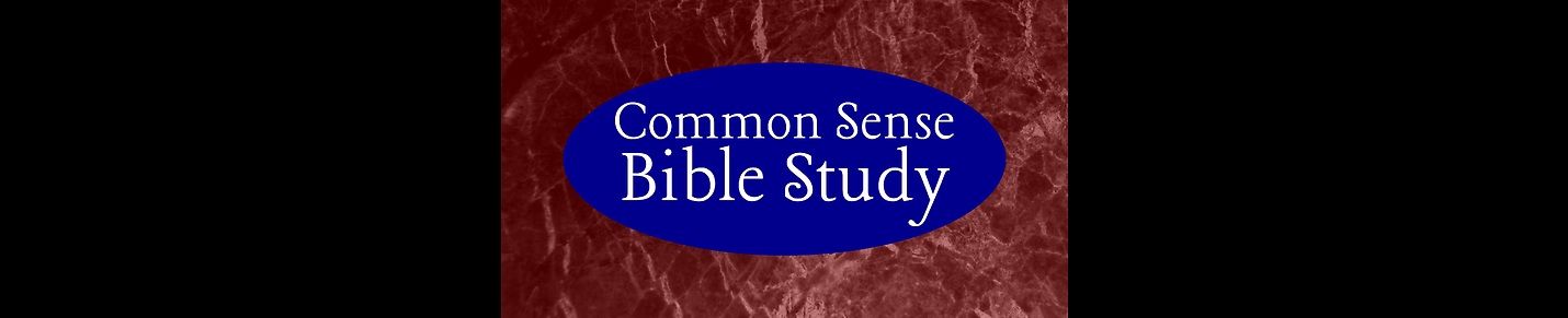 Common Sense Bible Study course videos