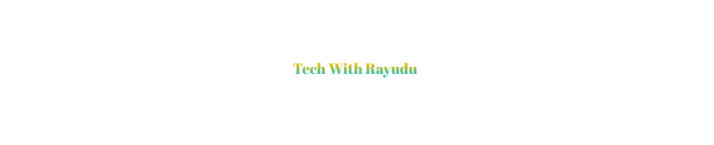Hi...This is Rayudu.In this channel we provide you the tech related videos watch and enjoy  please support me.Thank you