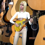 Zsa Zsa plays the Guitar.