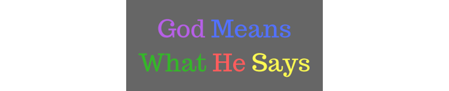 God says