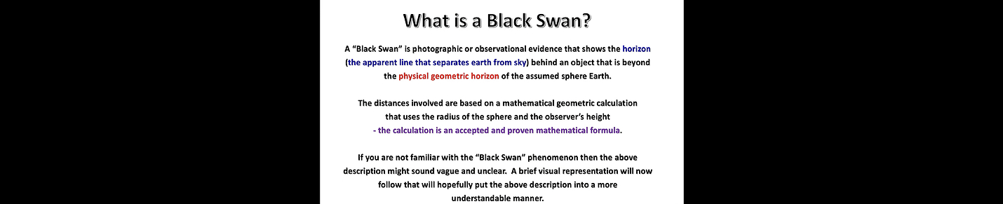 Flat Earth Black Swan Videos