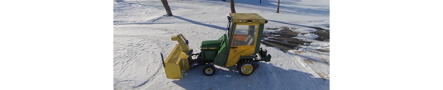 JohnDeere322 Snowblowing Action in 4K 360° videos