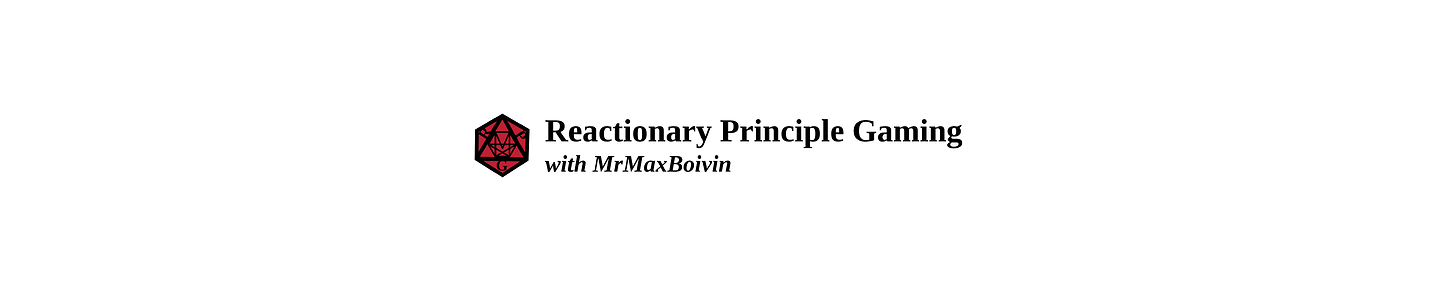 Reactionary Principle Gaming