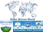 Atmospheric Water Generators