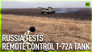 Russia tests remote control T-72A tank