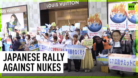 Hundreds protest against nuclear weapons in Hiroshima amid G7 summit