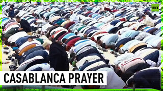 End of Ramadan | Thousands of Muslims pray outside Casablanca mosque