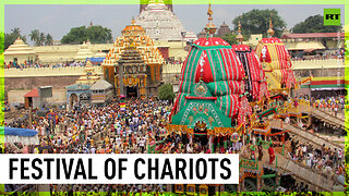 Thousands of Hindus gather in Puri for worlds’s largest Ratha Yatra festival