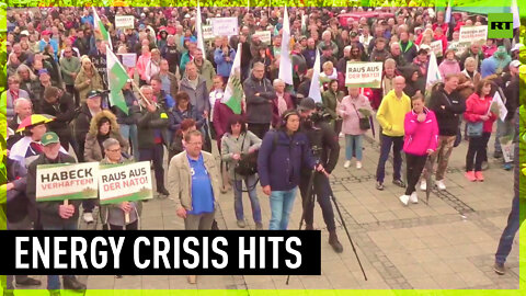 ‘Stop sanctions madness!’ Protesters rally against soaring energy costs in Germany