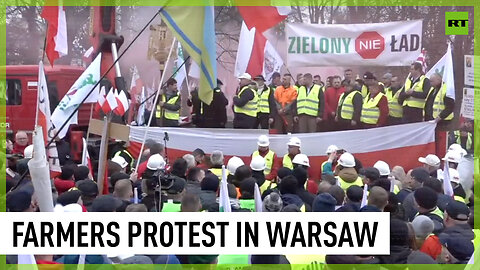 Polish farmers gather in Warsaw to protest against Ukrainian grain