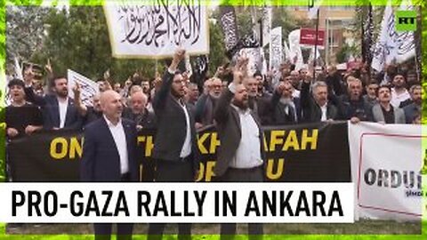 Gaza supporters protest in Ankara against Washington’s support for Israel