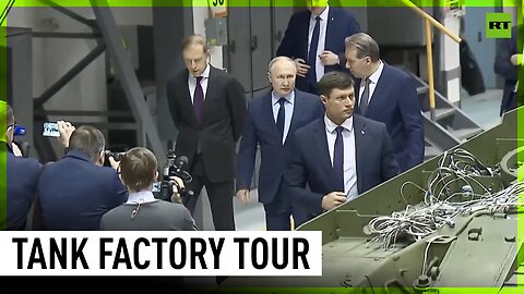 Putin tours tank factory