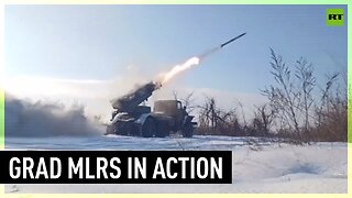 Russian ‘Grad’ MLRS engaged in combat