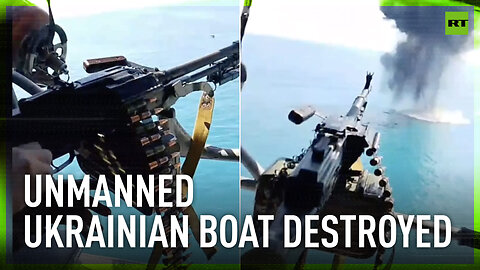 Ukrainian unmanned boat destroyed in Black Sea by Russian navy