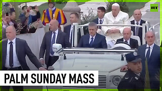 Pope leads Palm Sunday Mass after bronchitis