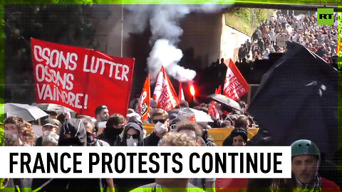 Protests against pension reform and inflation hit Lyon