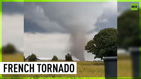 Ominous tornado spotted in France