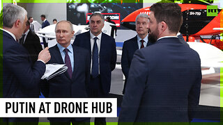 Putin inspects drone facility in Moscow