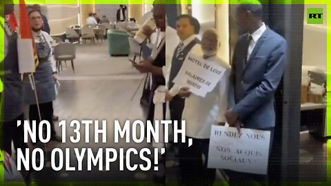 'Luxury hotel, poverty wages' | Staff go on strike at five-star Paris Olympics hotel