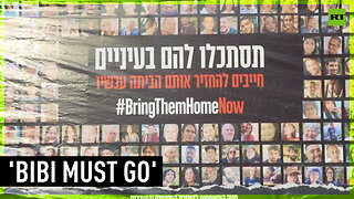 Israelis protest outside Knesset against war & Netanyahu