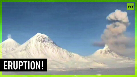 Volcano erupts in Kamchatka releasing six km high ash column