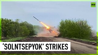 ‘Solntsepyok’ multiple rocket launcher demolishes Ukrainian stronghold