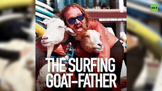 The surfing Goatfather helps kids with special needs and traumas