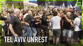 Tel Aviv scuffles during anti-govt protests