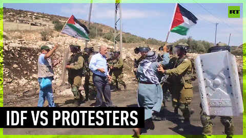 Clashes erupt at anti-settlement rally in West Bank