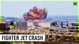 US-made F-18 fighter jet explodes during military exhibition in Spain