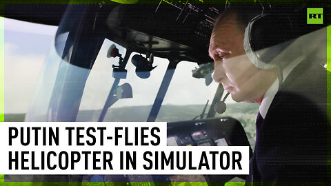Putin test-flies Mi-171A2 in helicopter simulator
